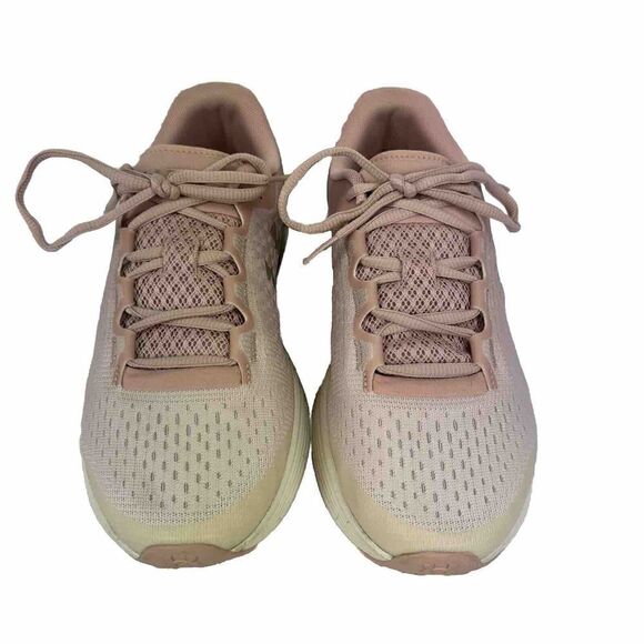Under Armour Size 9 Bandit 4 Pink Grey Running Sneakers Shoes 3020357 - Picture 3 of 13